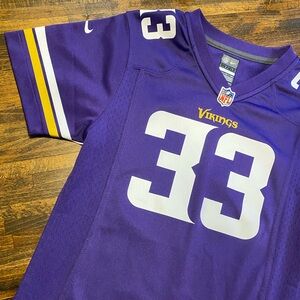 Nike On Field Minnesota Vikings Kids Youth Home Jersey Dalvin Cook #33 Size L 14